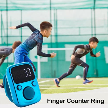 Clicker Counter Portable Hand Finger Counting Clicker - color: Blue