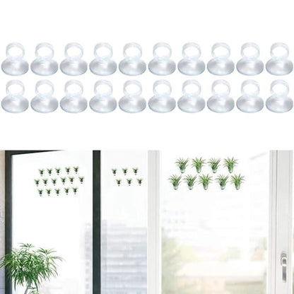 20PCS Air Plant Wall Mounts Secure Suction Base for Home Decoration Living Areas Home Greeneries and Aquarium Equipment Stand Holder Wall Mount Holder