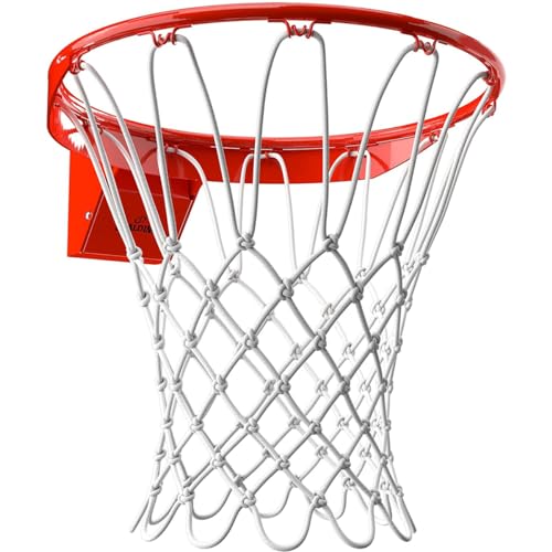 Spalding Regulation Size 18" Steel Basketball Rim with Net Included | Choose from Fixed or Breakaway | Replacement Rim for Indoor or Outdoor Hoop - color: Breakaway - Pro Image - Orange
