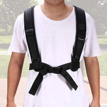 Sled Pulling Belt Adjustable Tire Pulling Harness Resistance Training Strap EVA Material Comfortable Shoulder Workout Accessory Suitable for Football