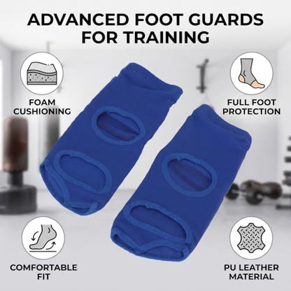 Boxing Foot Protector for Sparring, Impact Protection PU Leather - size: XL