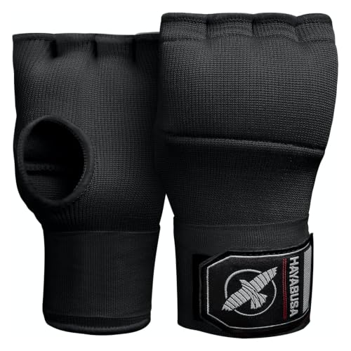 Hayabusa Quick Gel Hand Wrap Boxing Gloves - color: Black, size: Medium