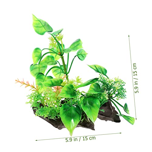 GALPADA Desktop Aquarium Grass Artificial Fish Tank Plant Decorative and Aquarium Decor for Fish Tank Supplies for Aquatic Animals