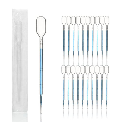 100pcs Sterile Transfer Pipettes, Vol. 3ml, 1ml Graduated, 140mm Long, Essential Oils Pipettes, Low-Density Polyethylene Material, Individual Peel-Pack, TPP3140-100 - style: Vol.3ml
