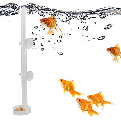 Pssopp Aquarium Fish Shrimp Feeder, Acrylic Clear Shrimp Feeding Tube Transparent Crystal Shrimp Feeding Tube and Dish Shrimp Feeder Tube Tray for Fish Aquarium