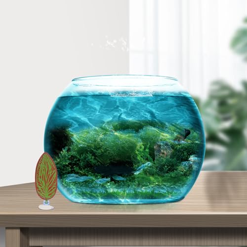 ARTIBETTER Betta Fish Leaf Pads Aquarium Hammock with Suction Cup Artificial Plant Leaf for Fish Resting and Spawning Tank Decor Red Green