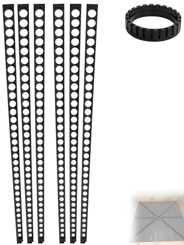 Pitch Shower Kit Sticks for Pitch,Quick Pre Sloped Shower Pan Kit for Shower Floor Mortar Bed with Water Drainage Slope,Shower Slope Kit with Center Ring and 6 Float Stick System for Shower Remodeling - style: 1PCS Center Ring + 6PCS Shower Pan Tapered Fl