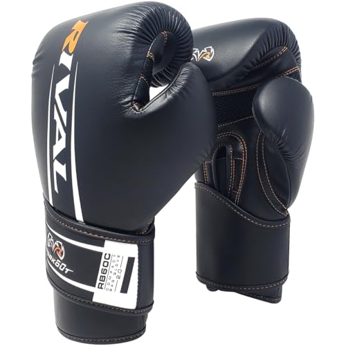 RIVAL Boxing RB60C 2.0 Workout Compact Bag Gloves, Hook and Loop Closure - Ergonomic Fit, Soft Inner Lining, and Pre-Formed Pro Fit - size: Medium