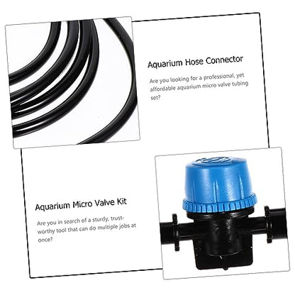 1Set Aquarium Hose Kit with Hose Connector Water Control Valve for Fish Tanks Compatible with Safe for Aquatic Animals for Aquariums and Garden