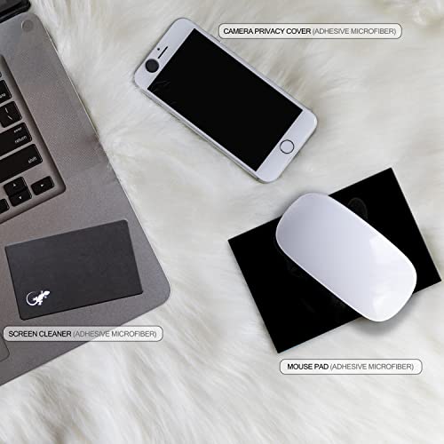 Mouse Pad Adhesive Bottom - Sticks to Any Surface - Portable - Webcam Covers and Screen Cleaner Included (2 Pack - Dog Set) - color: 2 PACK - DOG SET