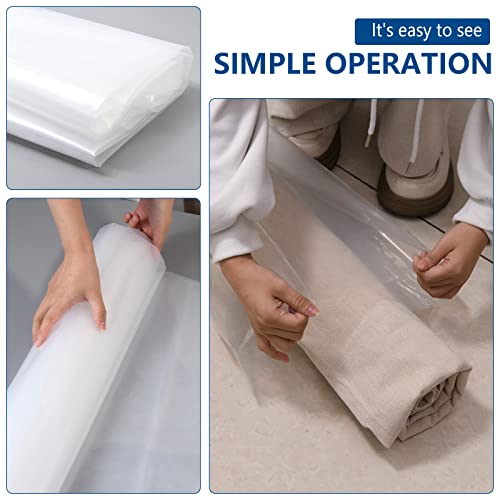 3 Count Giant Plastic Rug Storage Bag 26"W x 130"L Carpet Storage Bags Fits Rug up to 9'x12' Perfect for Indoor Outdoor Carpet Storage, Moving and Shipping - size: 26x130"(3 Count)