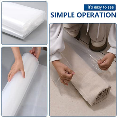 3 Count Giant Plastic Rug Storage Bag 26"W x 130"L Carpet Storage Bags Fits Rug up to 9'x12' Perfect for Indoor Outdoor Carpet Storage, Moving and Shipping - size: 26x130"(3 Count)