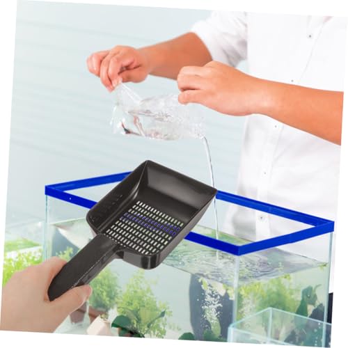 KICHOUSE 2pcs Fish Tank Gravel Cleaning Shovel Aquarium Sand Scoop for Effortless Maintenance Lightweight Design for Freshwater and Aquariums