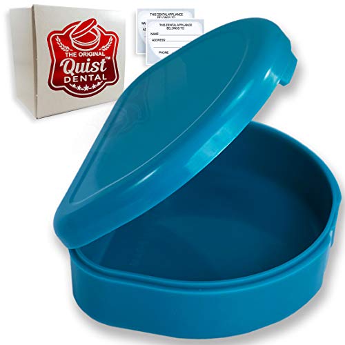 QUIST (TM) Solid Orthodontic Retainer Case (Turquoise) - color: Turquoise