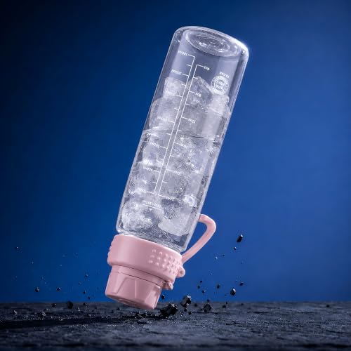 32oz Clear Water Bottle - BPA-Free Tritan Plastic, Fast Flow Spout Lid, Wide Mouth & Leakproof Design Hiking Water Bottle Suitable for Travel, Outdoors, Gym, Travel, Home, School（Pink） - color: Pink