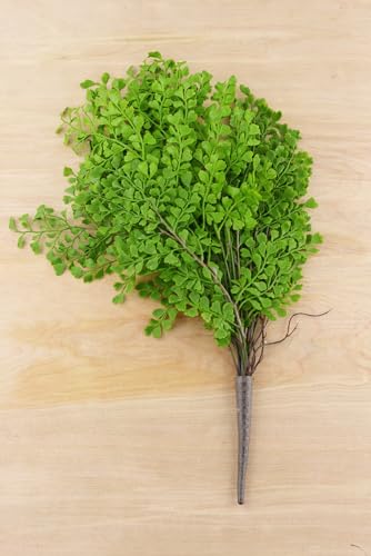 Richland Fern Bush 18" Artificial Maidenhair - color: Green, size: 18''