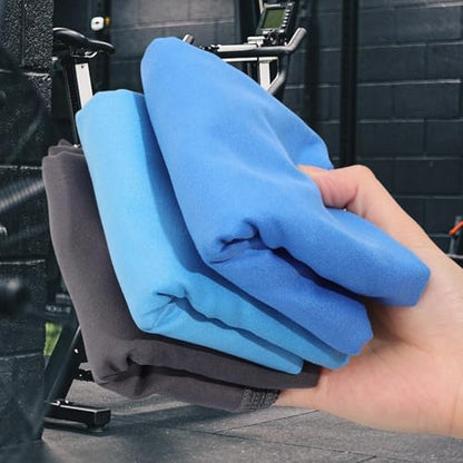 80 * 40cm Microfiber Sports Quick Dry Towel Men's Women's Super Soft Fitness Swimming Sweat Absorbent Sports Towel (Dark Blue) - color: Dark Blue
