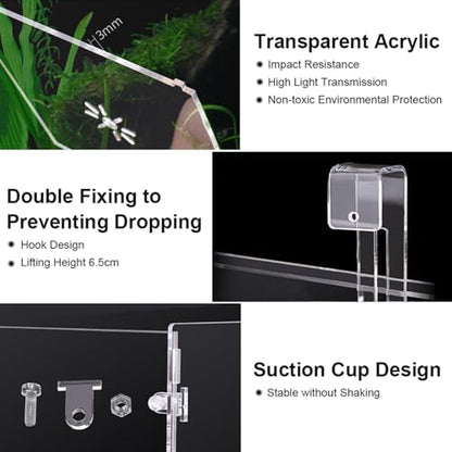 Fish Breeding Box, Transparent Acrylic Fish Isolation Box with Isolation Board, Fish Separator for Aquarium Fish Breeding, Shrimp Clownfish Guppy (30CM*10CM*10CM) - size: 30CM*10CM*10CM