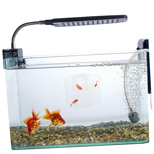 balacoo Fish Breeding Box Floating Cover Isolation Tank for Fry Aquarium Nursery Transparent Design Prevents Predation Safe for Fish Breeding