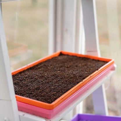 Bootstrap Farmer 1020 Extra Strength Trays, Orange, 10 Pack with Holes