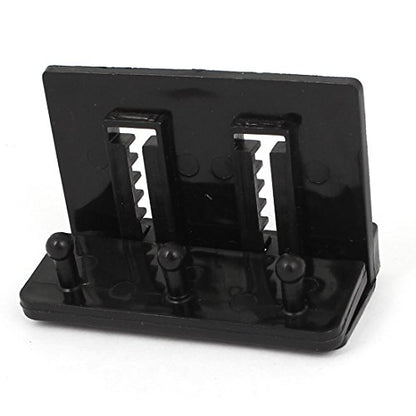 Ruilogod Plastic Aquarium 2 Way Air Hose Pipe Hanger Holder Black (id: 9cd d96 f11 7ea 854