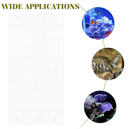 Abaodam 4pcs Aquarium Divider Panel Cups for Isolation Transparent Fish Tank Separator for Breeding Juveniles and Permeability