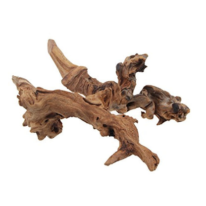 emours Aquarium Driftwood Fish Tank Decoration, Natural Wood, Large | 9-12 Inch Length