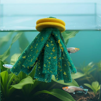 DQITJ 10 Pcs Spawning Mop for Fish Floating Cotton Spawning Mop Replacement Breeder Mop for Aquarium Fish Tank (Random Color)