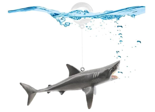 1 Pc Floating Shark Ornament - Adjustable Aquarium Shark Animal Decor | Aquarium Floating Shark Ornaments Thematic Ornaments Suitable for Aquarium All Kinds of Fish Tank and Home, Shark Pool Décor