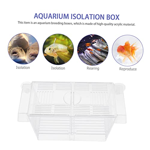 1pc Fish Breeding Box Fry Hatchery Incubator for Aquariums Isolation Container for Fish Safe Breeding and Hatching Environment for Fry and Shrimp
