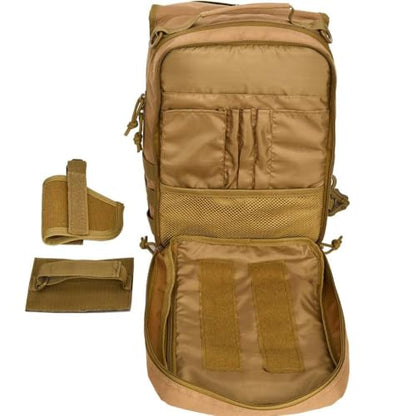 REEBOW GEAR Tactical Sling Bag Single Shoulder Every Day Carry Backpack - color: Style 07 Tan