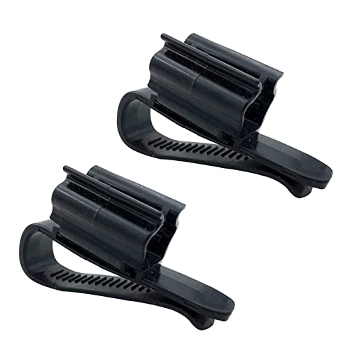 2 Pack Fish for Tank Mounting Clip Water Pipe Hose Holder Multifunction Adjustable Clamp for 0.31""-0.62"" Dia Tub Aquarium Tube Holder, Black