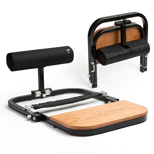 Hip Thrust Machine for High Resistance Glute Training - Home Gym Workout - Comes with 45, 90, and 135 Lbs of Resistance - color: Black