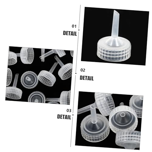 Toddmomy 20pcs Shrimp Hatching Container Caps Aquarium Brine Shrimp Incubator Bottle Covers for Enhanced Survival Rate Easy to Clean and Assemble Safe Material