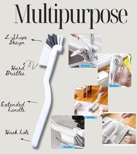 Cleaning Supplies - 15Pcs Cleaning Tools - 5 Scrub Sponges, 9 Crevice Cleaning Brush, 1 Non Scratch Wire Dishcloth. Smart Kitchen Tools, Bathroom & Kitchen. Home Must Haves.