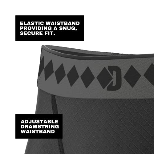Diamond MMA Compression Performance Short with Built-in Jock Strap Black - size: Small