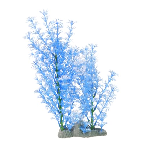 Creative Artificial Plant Aquarium Grass Decoration Realistic Water Resistant Desktop Tank Plant for Fish Tank Landscape Vivid and Design Essential Fish Habitat Decor