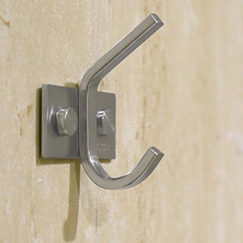 WEBI Robe Hook, Heavy Duty Brushed Stainless Steel 304 Coat Hook Rail Towel Rack, Great Home Storage & Organization for Bedroom, Bathroom, Foyer, Hallway, 1 Hook in 2-Pack - size: 1-Hook (2 Pack)