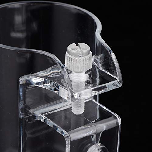 Pssopp Aquarium Fish Feeder, Transparent Acrylic Floating Food Circle Feeding Station