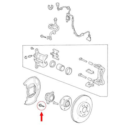 Front Caliper Bracket Bolts Replacement for Select Honda, Acura Models 1990-2018 - 14013, 90107SM4000