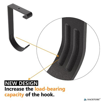 Garage Ceiling Rack Bike Hooks, 8 Pack Storage Hooks (Flat Hook) | For garage ceiling storage racks to hang bicycles, ladders and equipment. - color: Flat Hook 8 Pack