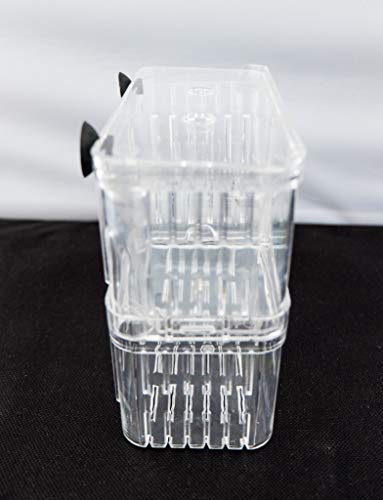 Aquarium Fish Breeder Box for Hatchery, Isolator, Injured Fish, Shrimp Clownfish (BX-005) - size: BX-005