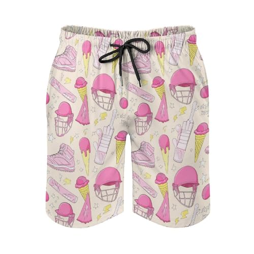 Mens Trunks Breathable Quick Dry Mesh Lining Holiday Party Beach Board Shorts - color: Style-1, size: X-Large