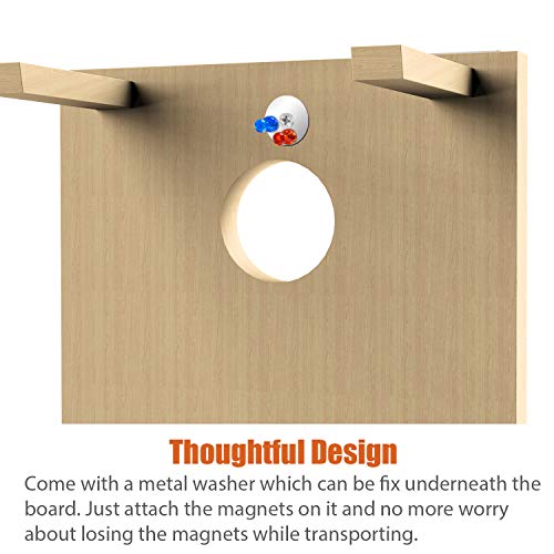 Waybelive Cornhole Game Magnetic Scoreboard, White & Black - size: 1 Pack