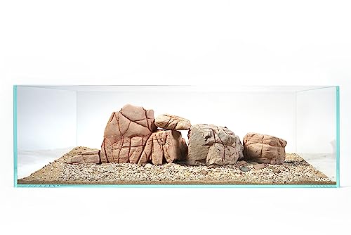 Elephant Skin Stone Natural Multi-Texture Rocks (18lbs, 3~9 inches,7pcs) for Aquarium, Paludarium, Terrariums, Landscaping, Decorative of Caves, Waterfalls, Cliffs - size: 11 Elephant Skin Stone(3-9 inches,18lbs)