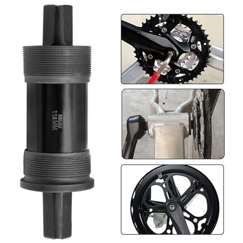 Hoypeyfiy Bike Bottom Bracket Mountain Bike Square-Taper Bottom Bracket Bicycles 68mm Replacement for Shimano Tourney TX800 Series (68x118mm) - size: 68*118mm