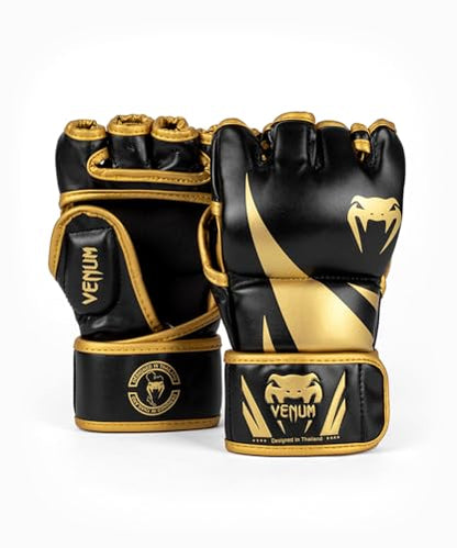 Venum Venum Challenger 2.0 MMA Gloves - color: Black/Gold, size: Medium