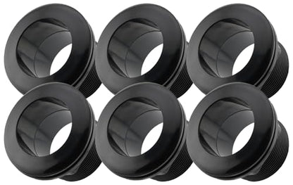 2 Inch Bulkhead Fitting 6 Pack, Heavy Duty Slip x Slip Tank Adapter, Durable Water Tank Connector for Aquariums, Rain Barrels, Hydroponics, Reservoirs, Ponds & Irrigation Systems - size: Pack of 6