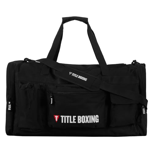 TITLE Boxing Deluxe Gear Bag (Black)