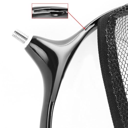 Fishing Landing Net Head Landing Net Head Replacement Net Catfish Bass Rubber Coated Fishing Trout Outdoor Fly Fishing Net - color: 45cm